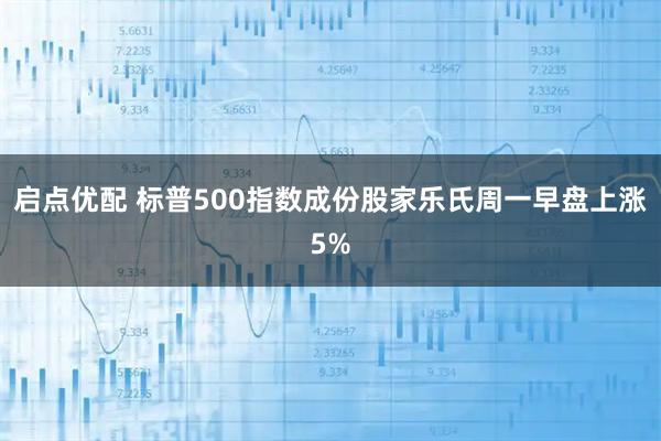 启点优配 标普500指数成份股家乐氏周一早盘上涨5%